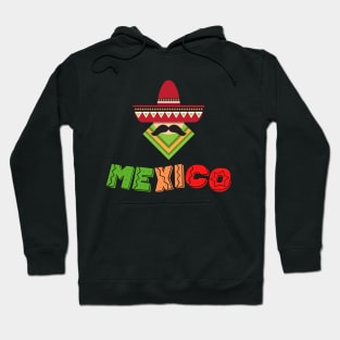 Mexico and Mexican in sobrero Hoodie